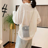 Rhinestone Crossbody Phone Bag Shoulder Handbag Mini Purse for Women