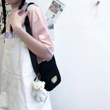 Sweet Girl Mini Shoulder Bag Small Japanese Mobile Phone Pouch