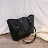 Women PU Leather Tote Bag, Large Capacity Handbag
