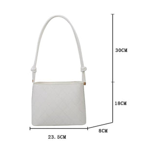 Lattice Pattern Envelop Handbag PU Leather Shoulder Crossbody Bag