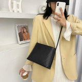 Lattice Pattern Envelop Handbag PU Leather Shoulder Crossbody Bag