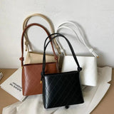Lattice Pattern Envelop Handbag PU Leather Shoulder Crossbody Bag