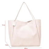 Soft Leather Women's Bag Shoulder Handbag Purse Top-Handle Office Bag