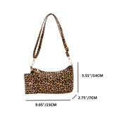 Leopard Prints Composite Bags Zipper Handbag