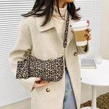 Leopard Prints Composite Bags Zipper Handbag