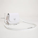 Women Butterfly Leather Shoulder Bag Small Square Bag Handbag