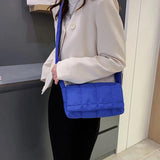 Quilted Shoulder Bag Winter Nylon Crossbody Handbag