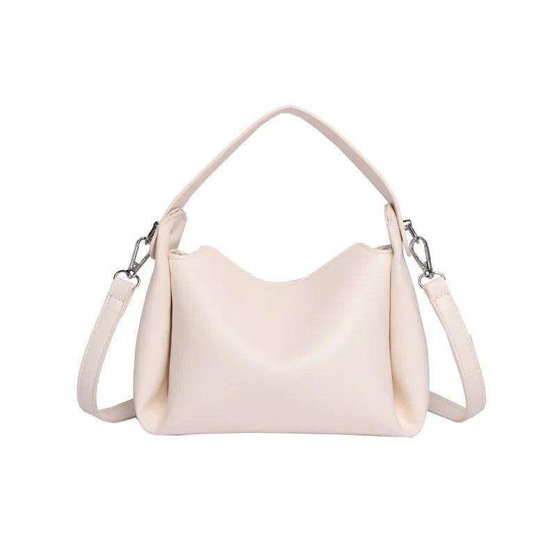 Summer Women's Shoulder Bag Pu Leather Casual Solid Handbag