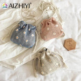 Vintage Women Top-Handle Bags Solid Shoulder Summer Beach Woven Handbags