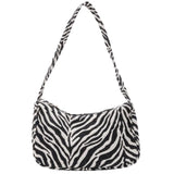 Vintage Animal Pattern Underarm Purse Small Shoulder Handbags