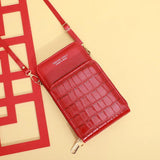 Matte Leather Shoulder Bag with Dual Compartments