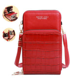 Matte Leather Shoulder Bag with Dual Compartments