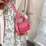 Small Summer Crossbody Bags for Women Solid Flap Handbags