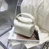 LEFTSIDE Mini PU Leather Handbag For Women Lady Travel Crossbody Bag