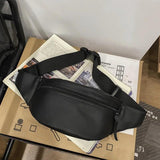 Men's Canvas Chest Phone Purse Nylon Waist Pack