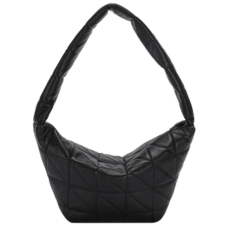Quilted Rhombus Pattern Shoulder Bag for Women