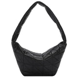 Quilted Rhombus Pattern Shoulder Bag for Women