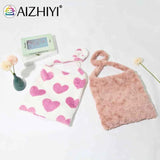 Vintage Women Handbag Large Capacity Shoulder Handbags Love Print Leopard