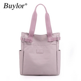 Buylor Canvas Women Shoulder Bag Casual Handbag Lightweight Tote Bag