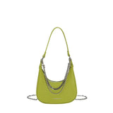 Striped Shoulder Bag Small Flap PU Leather Women's Crossbody Handbag
