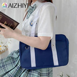 Vintage Women Shoulder Bag Contrast Oxford Messenger Bags