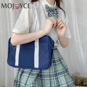 Vintage Women Shoulder Bag Preppy Style Ladies Oxford Messenger Bag