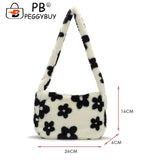 Vintage Flower Printing Shoulder Crossbody Bag for Women