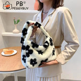 Vintage Flower Printing Shoulder Crossbody Bag for Women