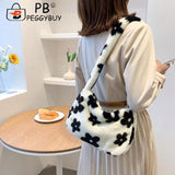 Vintage Flower Printing Shoulder Crossbody Bag for Women