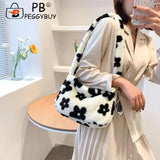 Vintage Flower Printing Shoulder Crossbody Bag for Women