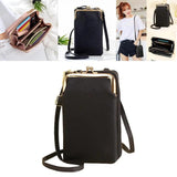 Phone Purse Portable PU Detachable Hook Shoulder Wallet for Girls