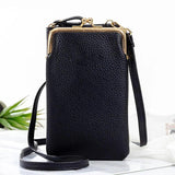 Phone Purse Portable PU Detachable Hook Shoulder Wallet for Girls