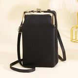 Phone Purse Portable PU Detachable Hook Shoulder Wallet for Girls