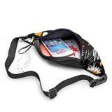Daisy Print Unisex Running Waist pack Adjustable Chest Bags Zipper