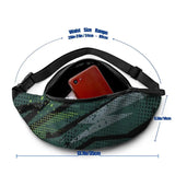 Lightning Pattern Waist Bag Outdoor Running Bag Men's Breast Package