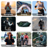 Lightning Pattern Waist Bag Outdoor Running Bag Men's Breast Package