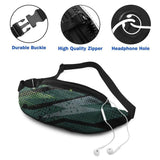 Lightning Pattern Waist Bag Outdoor Running Bag Men's Breast Package