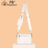 Women Shoulder Tote Bag Leather Hand Crossbody Bag Rhombus Pattern Small Pu