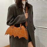 Halloween Spider Women Waist Bag PU Leather Handbag Crossbody Bag