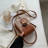 Vintage Waist Bags Crossbody Cell Phone Shoulder Bag PU Leather Messenger Bags