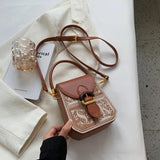 Vintage Waist Bags Crossbody Cell Phone Shoulder Bag PU Leather Messenger Bags