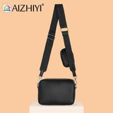 Leather Crossbody Bag Rhombus Pattern Zipper Small Purse Travel Daily Handbag