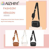 Leather Crossbody Bag Rhombus Pattern Zipper Small Purse Travel Daily Handbag