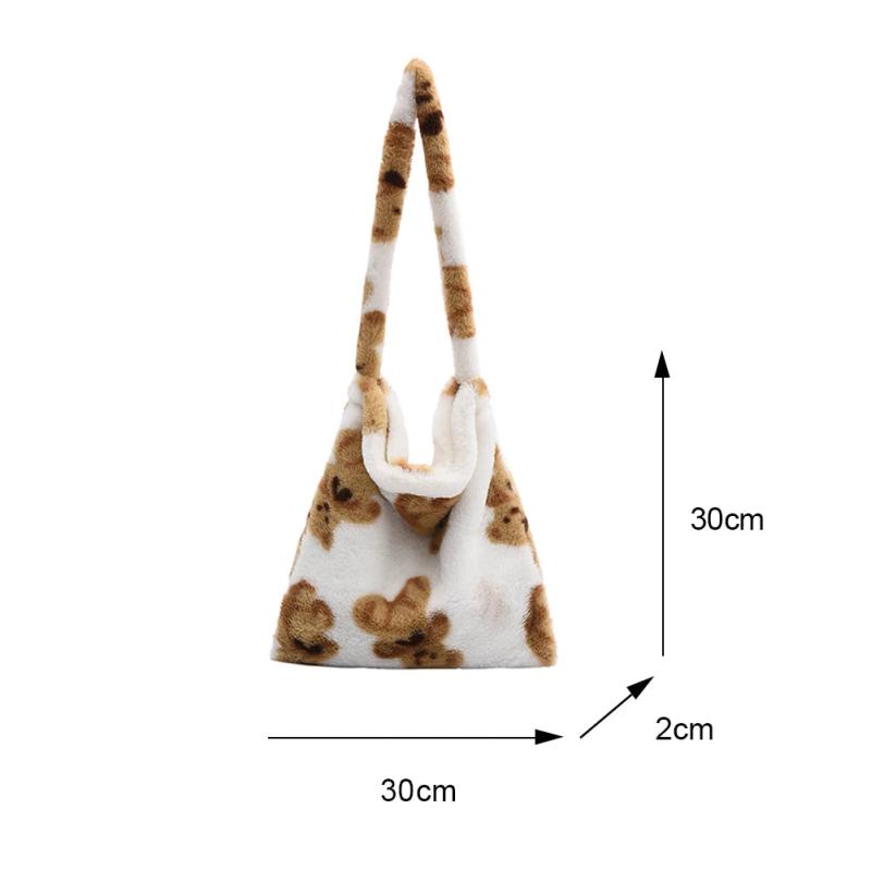 Flower Print Shoulder Handbag for Autumn Winter