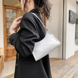 Retro Casual Women Shoulder Bags PU Leather Chain Hobos Purse Handbags