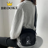 Rabbit Canvas Women Small Crossbody Bag Casual Messenger Bags