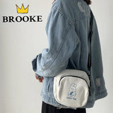 Rabbit Canvas Women Small Crossbody Bag Casual Messenger Bags