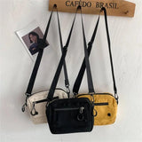 Women Casual Tote Canvas Handbag Zipper Shoulder Bag