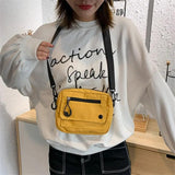 Women Casual Tote Canvas Handbag Zipper Shoulder Bag
