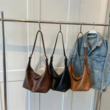 Vintage Crossbody Bag Soft Leather Lady Hobo Purse Handbag